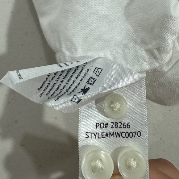 Faherty Men White Stretch Oxford Button Down Shirt Size Medium - Picture 2 of 8